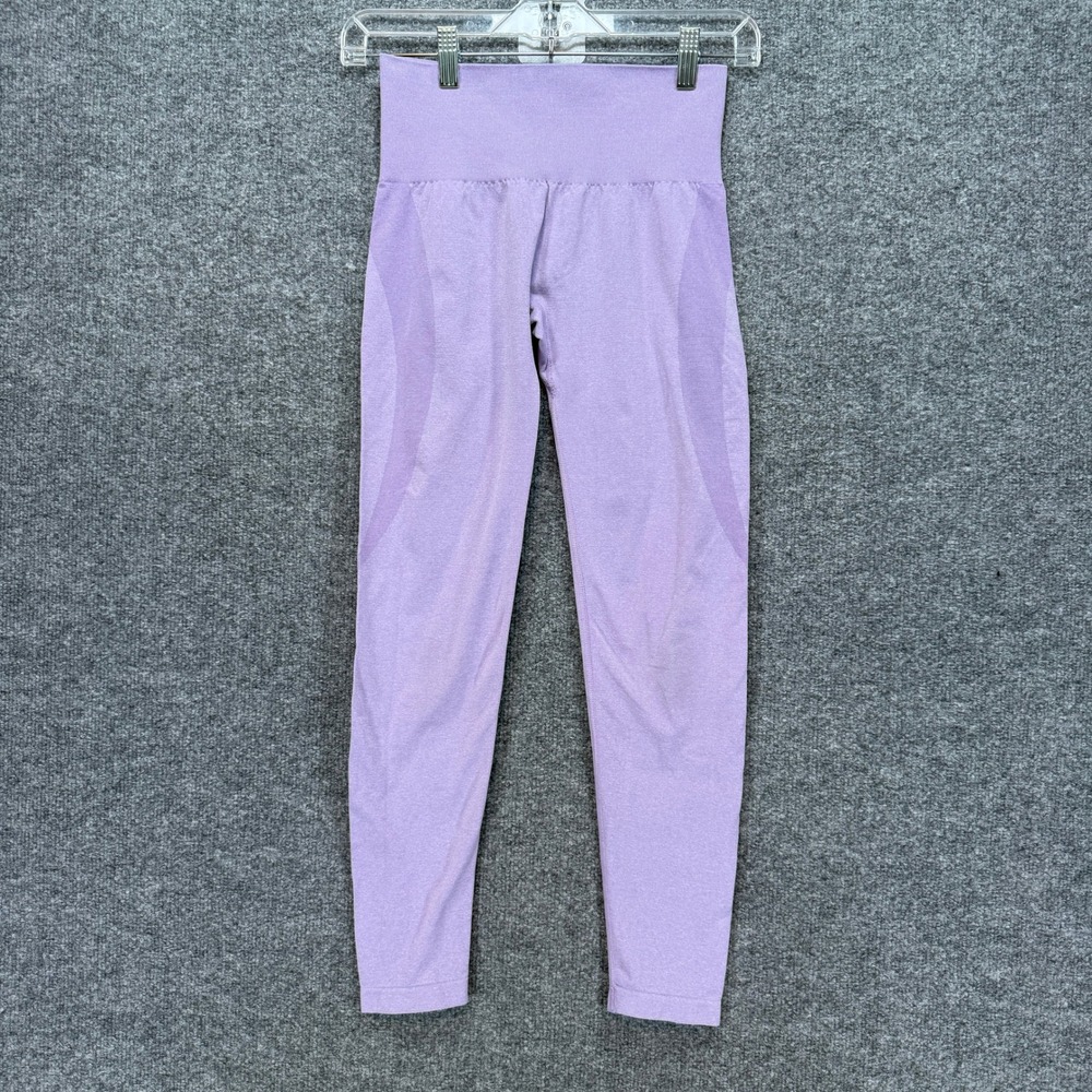 NVGTN Leggings Women Small Purple Seamless High Waist Contouring Yoga Gym Active